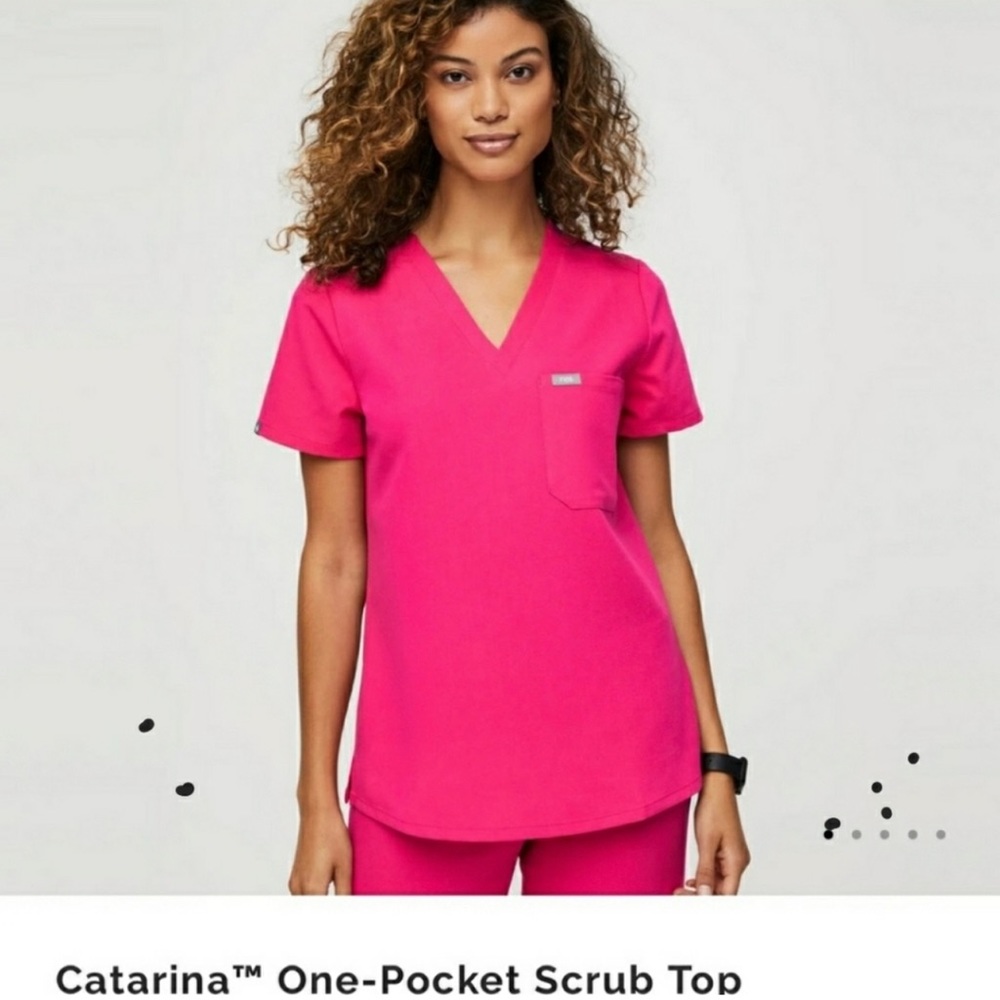 Shocking Pink Catarina Figs Top